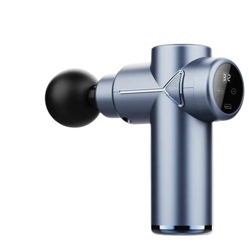4-in-1 Ultra-Quiet Massage Gun – Deep Tissue Pain Relief with 4 Heads & Adjustable Speeds myshopideas