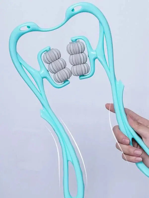 6-wheel Manual Neck Massager, Handheld Grip Neck Kneading myshopideas