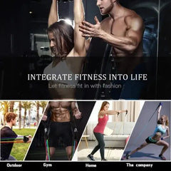 Power Exercise Resistance Band Set 5 In 1 Fitness Band Equipment For Men And Women myshopideas